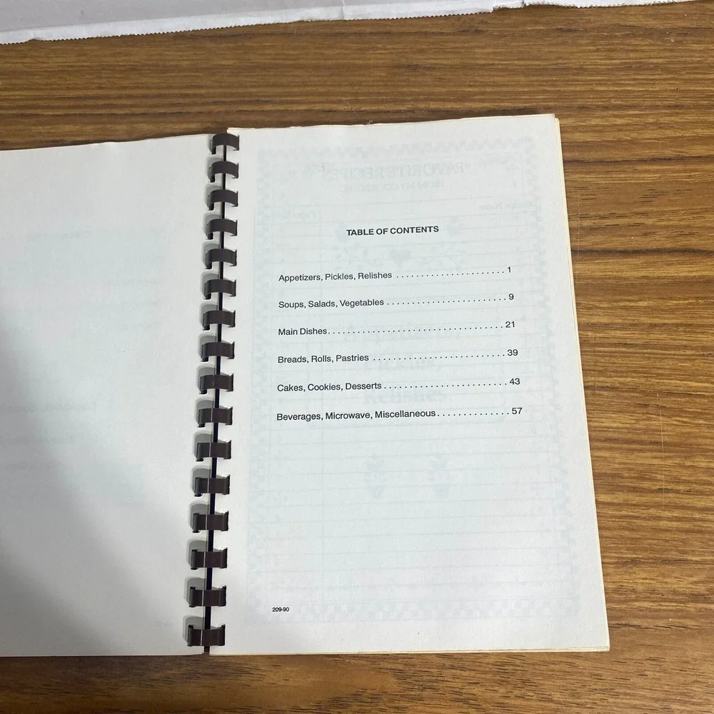 Cookbook Publisher organized cookbook